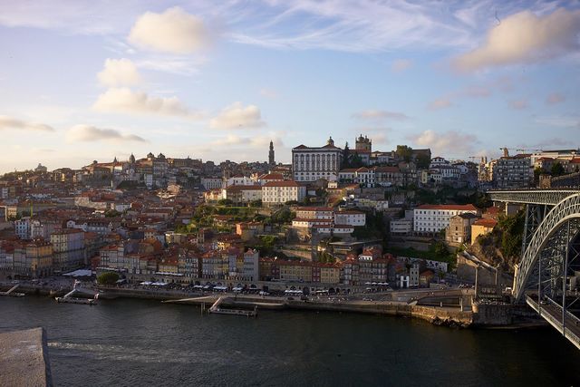 Blick vom Hotel auf Porto