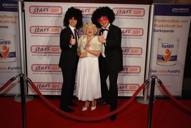 Stars on red carpet