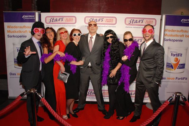 Stars on red carpet